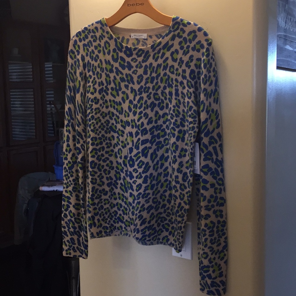 Equipment Femme leopard sweater